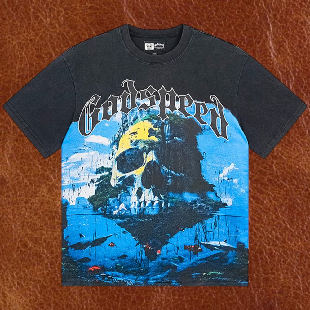 Men's Black Short Sleeve Godspeed